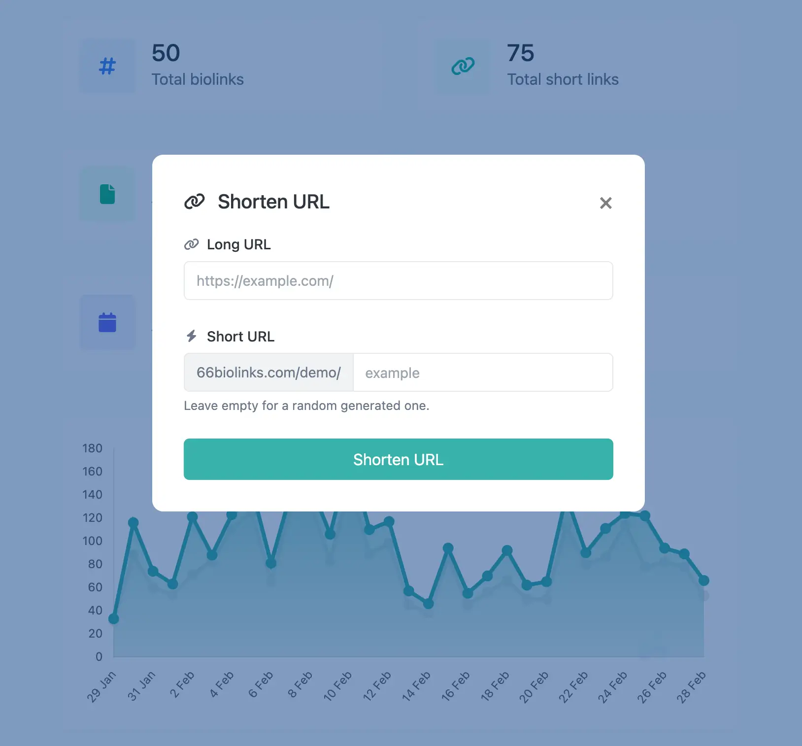 앱 단축 URL 편집 페이지 스크린샷